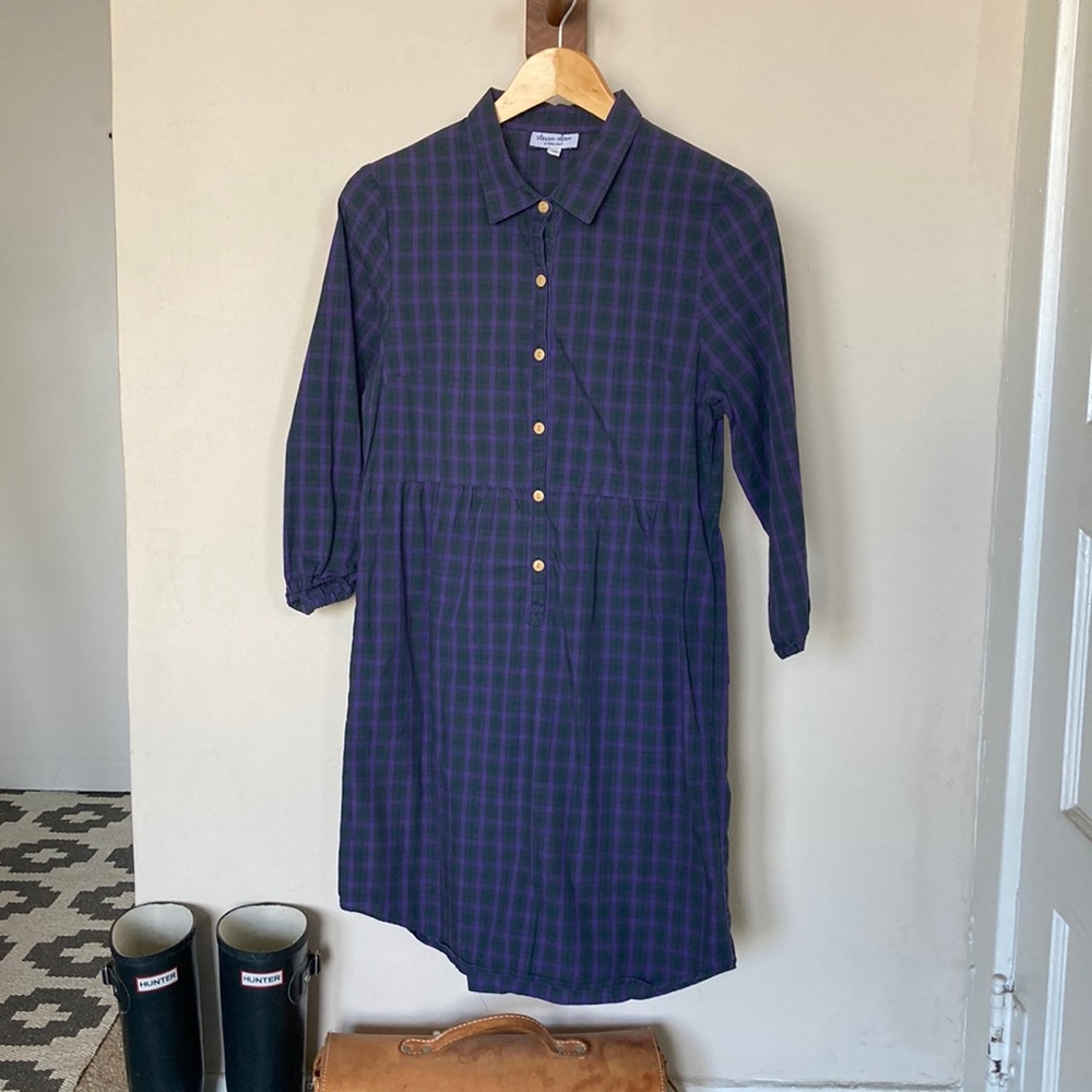 Steven Alan Plaid Dress